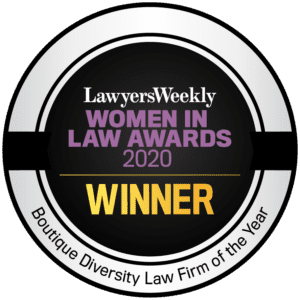 2020 WINNER Boutique Diversity Law Firm- Women In Law Lawyers Weekly